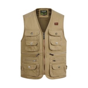 Waistcoat-Sleeveless-Zipper